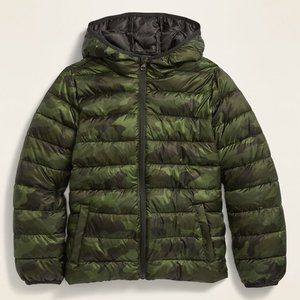 Old Navy Hooded Lightweight Puffer Jacket Boys Small